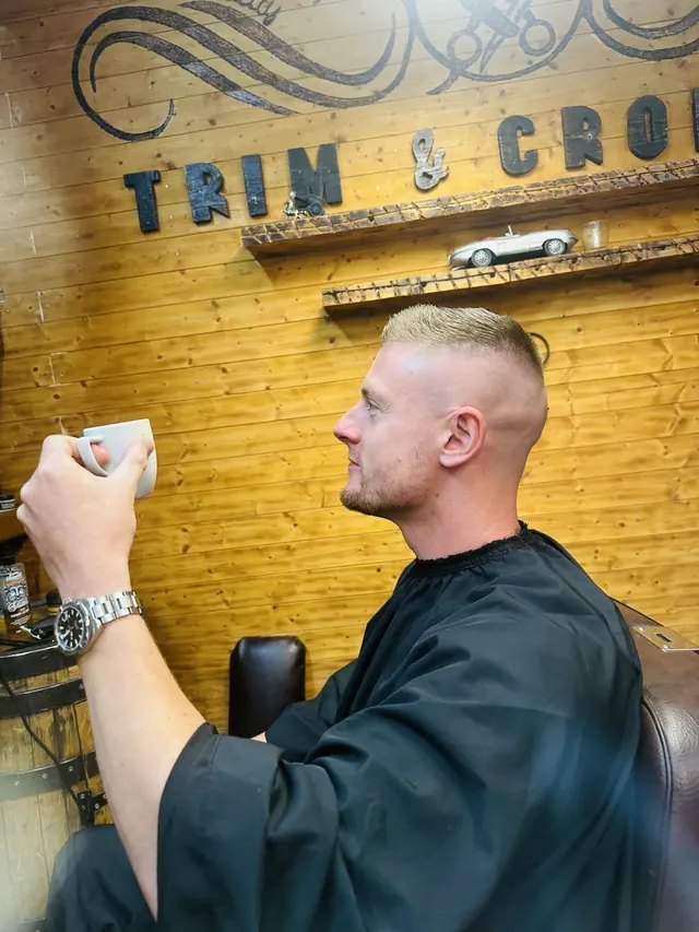 A finished cut at Trim & Cropper